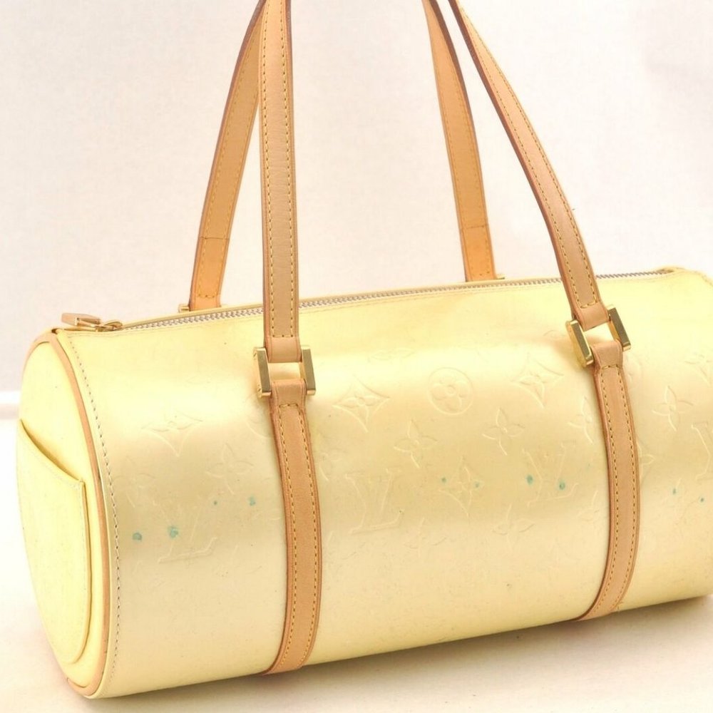 Louis Vuitton Bedford Hand Bag Monogram Vernis Can